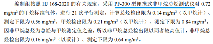 《固定污染源廢氣總烴、甲烷和非甲烷總烴的測(cè)定便攜式催化氧化-氫火焰離子化檢測(cè)器法》